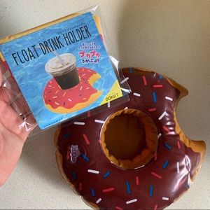 cute inflatable donut drink holder